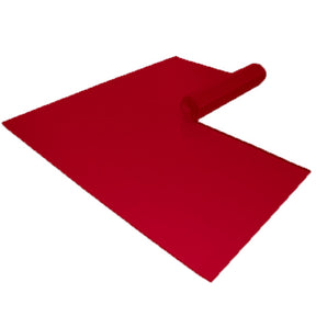 vinyl mat smooth red